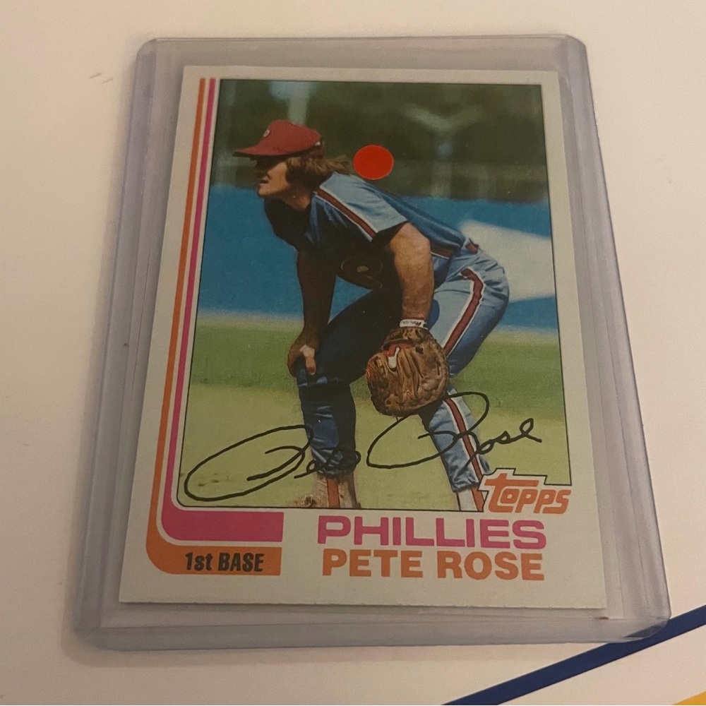 Topps Green Pete Rose Baseball Card